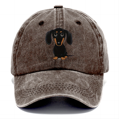 Retro Dachshund Classic Cap